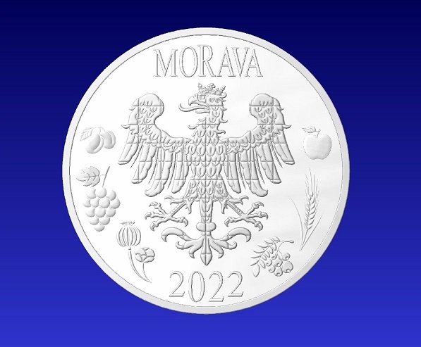 Moravský tolar 2022 k výročí 1200 let od první písemné zmínky o Moravanech