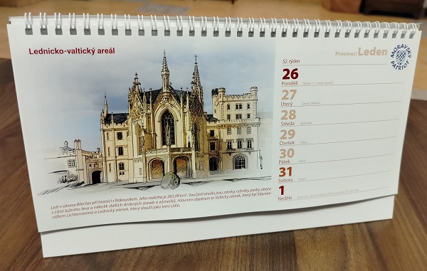 Stolní kalendář 2023 Zajímavosti Moravy