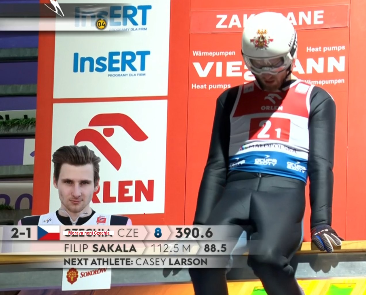 Úplný moravský znak samolepka (střední velikost)