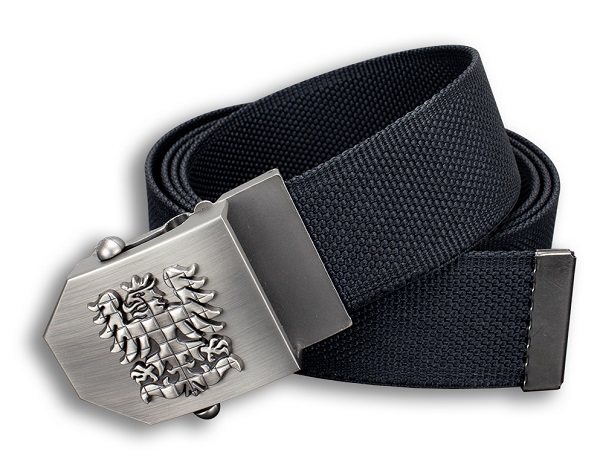 Textilní opasek černý MORAVA - DÁRKOVÉ BALENÍ