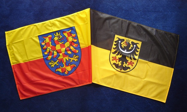 Slezská vlajka 30x20 cm, tunýlek