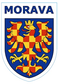 Moravský znak, 180 mm na výšku, samolepka