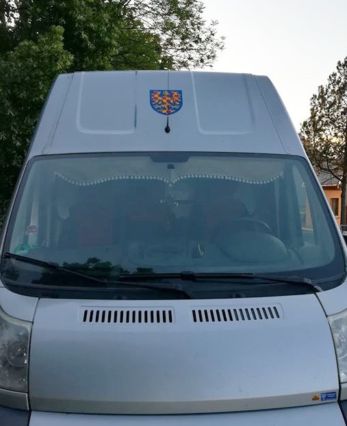 Moravský znak, 285 mm na výšku, samolepka