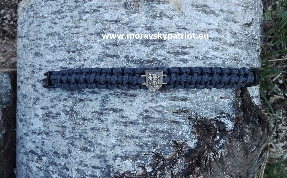 Náramek PARACORD, černý