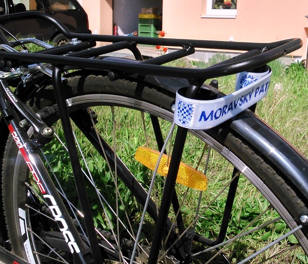 Reflexní páska samonavíjecí 40 x 3 cm, stříbrná, MORAVA + MORAVSKÝ PATRIOT