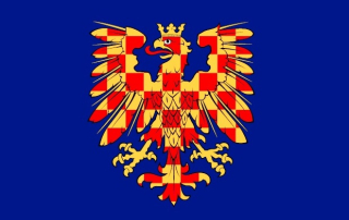 Moravský heraldický prapor 150x100 cm, tunýlek