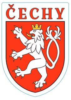 Znak Čech, 60 mm na výšku, samolepka