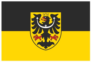 Slezská vlajka 30x20 cm, tunýlek