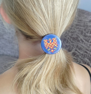 Placka moravská orlice do vlasů 37 mm