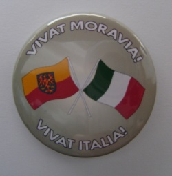 Placka VIVAT MORAVIA! VIVAT ITALIA!