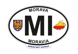 Oválná MPZ samolepka MI, velká, 15 x 10 cm