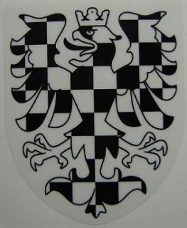 Černá orlice na čiré fólii, 10 cm