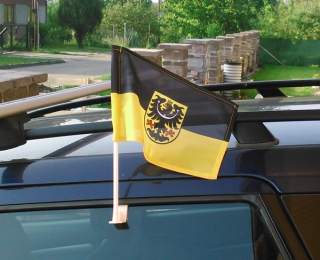 Vlajka na auto SLEZSKÁ