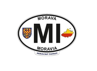 Oválná MPZ samolepka MI, malá, 10 x 7 cm