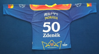 Moravský hokejový dres s číslem a jménem