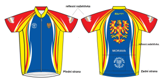 Cyklistický dres MORAVA krátký rukáv